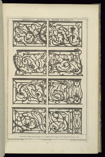 Diferents Desseins de Moitie de Balcons