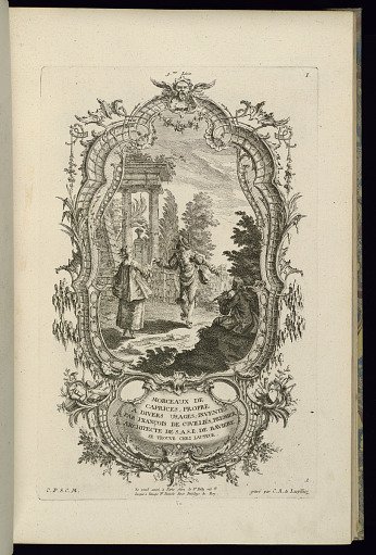 Design for Cartouche with Central Vignette