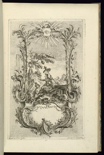 Cartouche with Central Vignette