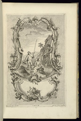 Cartouche with Central Vignette