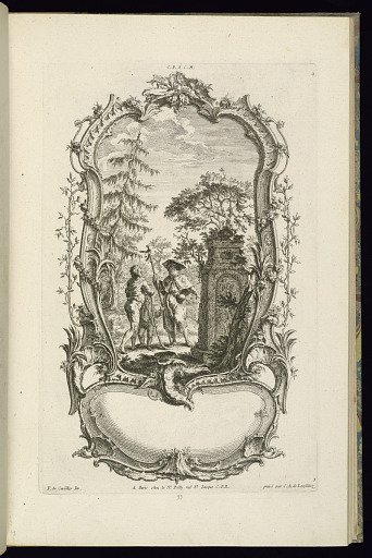 Design for a Cartouche with Vignette