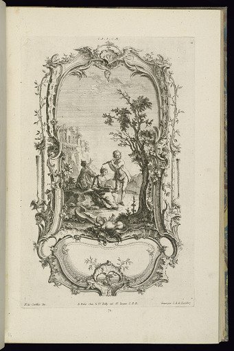 Design for a Cartouche with Vignette