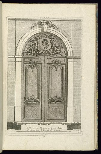 Elevation and Plan of a Carriage Entrance