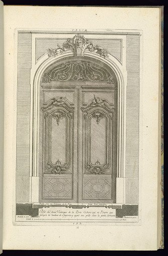 Elevation and Plan of a Carriage Entrance