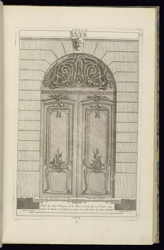 Elevation and Plan of a Carriage Entrance
