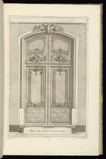 Elevation and Plan of a Carriage Entrance