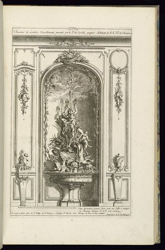 Design for Wall Niche with a Fountain