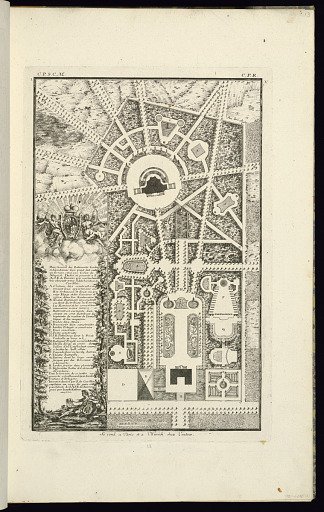 Plan Général des Batiments Jardins et dépendances d’un projet fait sur un terrain situé a 14 Lieux de Munich