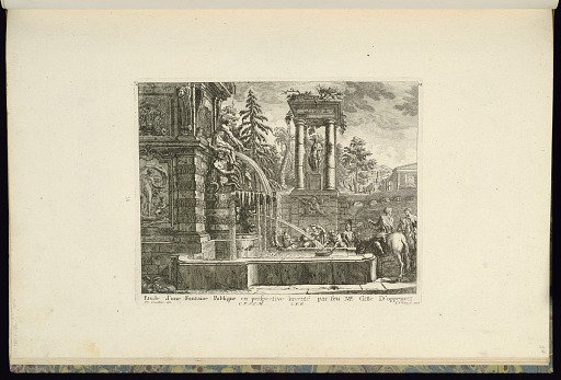 Etude d’une Fontaine Publique en perspective Inventé par feu Mr. Gille D’oppenort