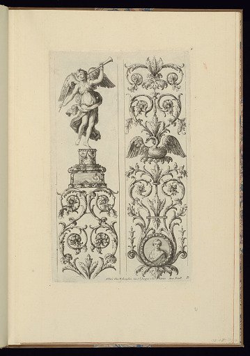 Two Panels of Ornament Design