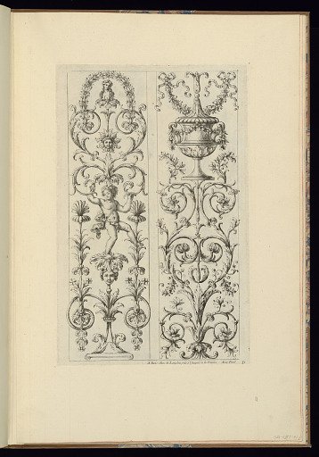 Two Panels of Ornament Design