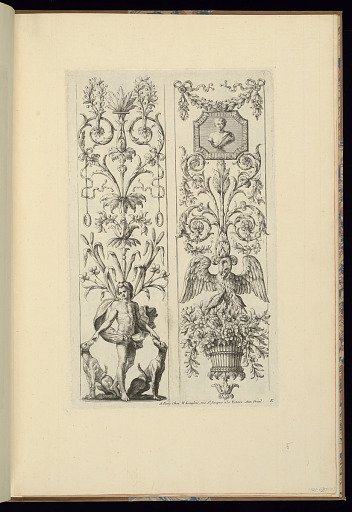 Two Panels of Ornament Design