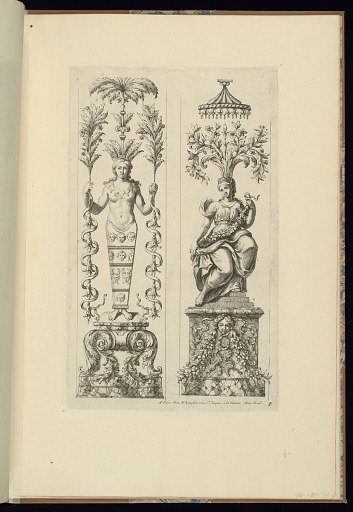 Two Panels of Ornament Design