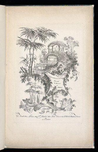 Title-page from Recueil de Differents Panneaux Chinois Inventé et Dessiné par jean Pillement