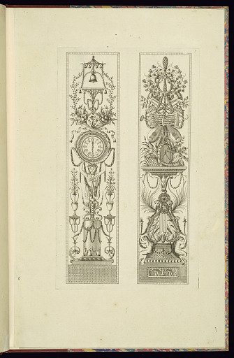 Two Vertical Arabesque Panel Designs