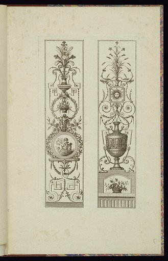 Two Vertical Arabesque Panel Designs