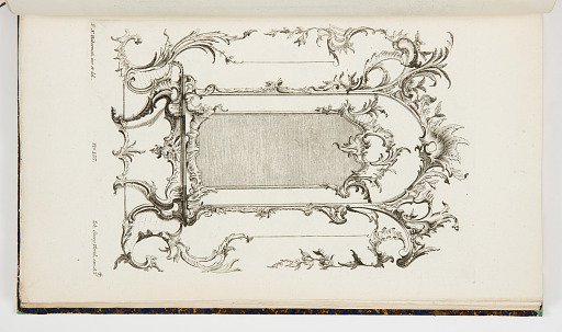 Design for a Console Table and Mirror with Surrounding Ornamentation