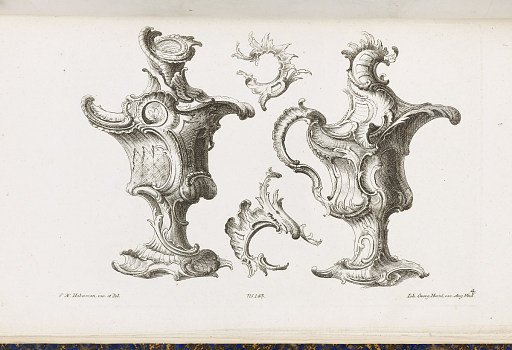 Two Designs for Ewer-shaped Ornaments, Album of Ornament
