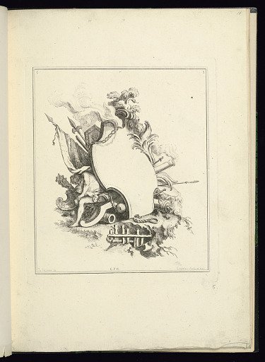 Design for a Cartouche Evoking War