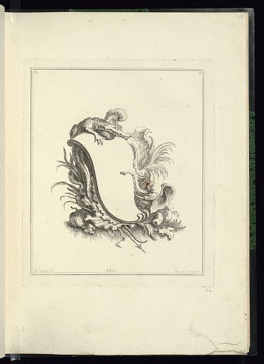 Design for a Cartouche Representing the Continent of Africa