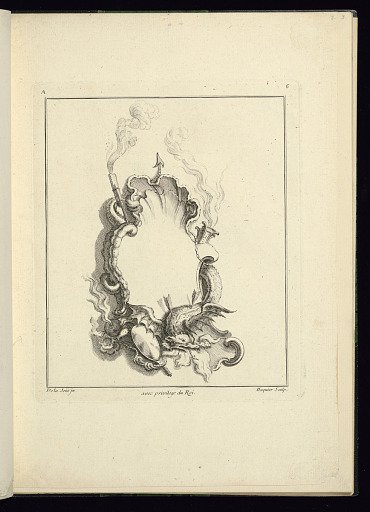 Design for Cartouche: Allegory of Fire
