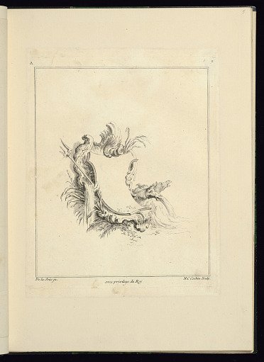 Design for Cartouche Evoking the Sea