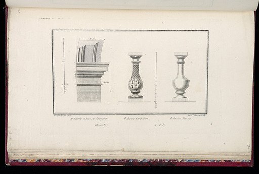 Archivolte et Imposte Composite. Balustre Corinthien. Balustre Toscan.