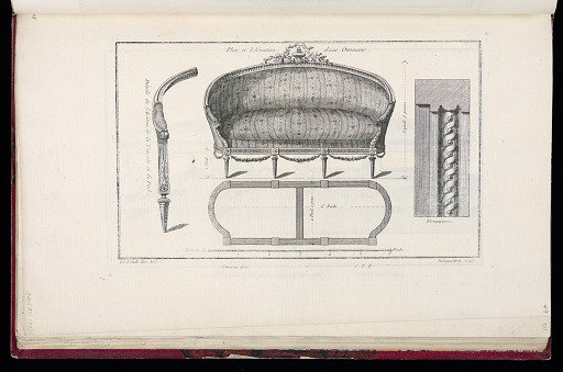 Plan et Elévation d'une Ottomane