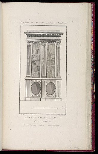 Elévation d'une Bibliothéque avec Pilastres d'Ordre Corinthien