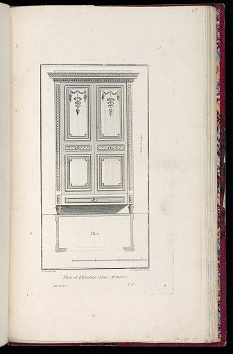 Plan et Elévation d'une Armoire