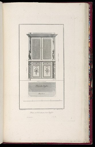 Plan et Elévation d'un Buffet