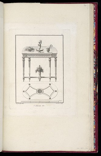 Elevation and Plan of a Table