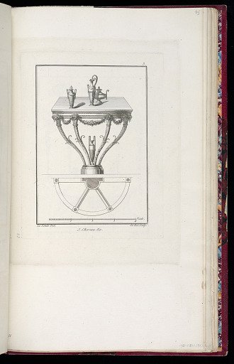 Elevation and Plan of a Table