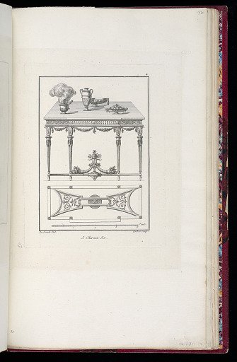 Elevation and Plan of a Table