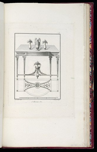 Elevation and Plan of a Table