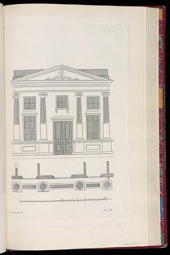 Elevation and Plan of a House Façade