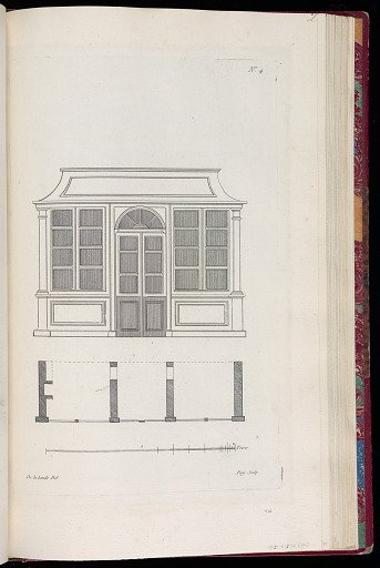 Elevation and Plan of a House Façade