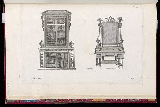 Designs for a Bookcase and a Desk