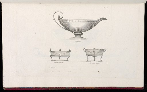 Designs for a Sauce Boat and Salt Cellars
