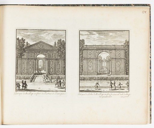Portique de treillage en face du Parterre de l’orangerie