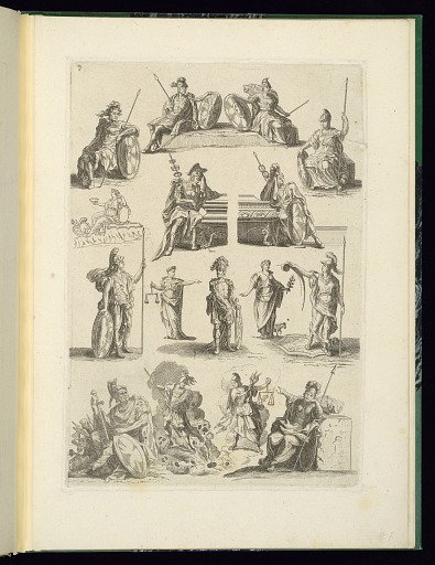 Designs for Allegorical Figures
