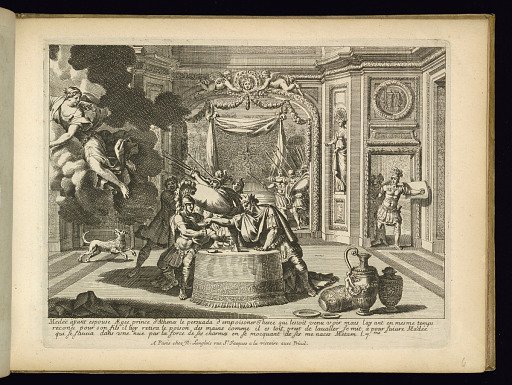 Alcove with Aegeus Preventing Theseus from Drinking Poison