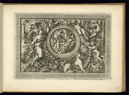 Ornamental Panel with a Central Roundel
