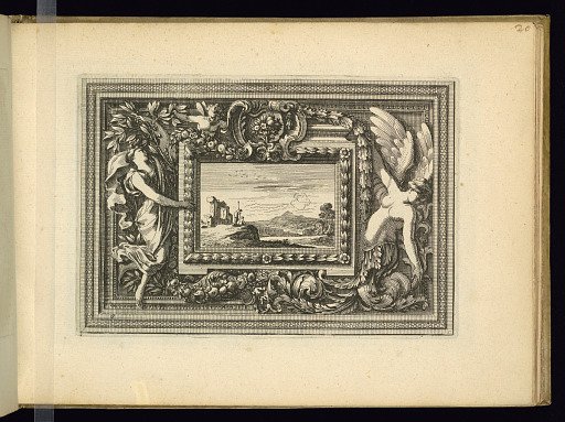 Two Half Panel Designs with a Landscape