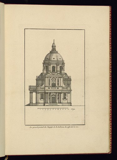 Le grand portail de l’Eglise de la Sorbonne du costé de la rue