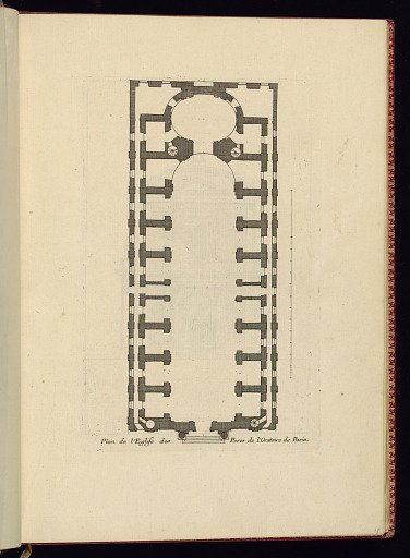 Plan de l’Eglise des Peres de l’Oratoire de Paris