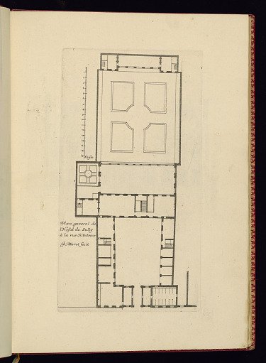 Plan general de l’Hostel de Sully à la rue St. Antoine