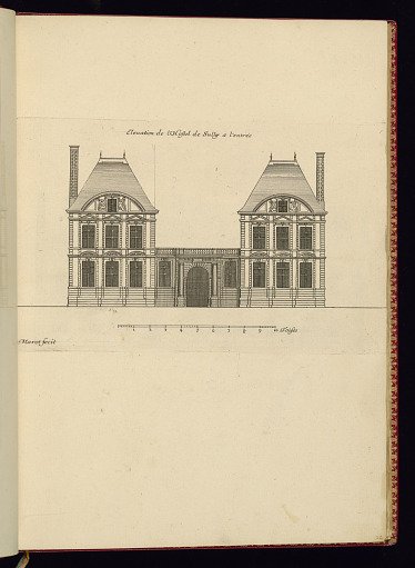 Elevation de l’Hostel de Sully a l’entrée