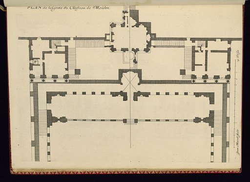 PLAN de la Grote du Chasteau de Meudon