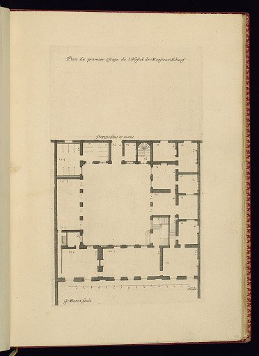 Plan du premier Estage de l’Hostel de Monsieur Tubeuf